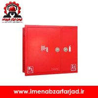 جعبه آتش نشانی دوکابین فولادی مخصوص هوزریل 10 متری