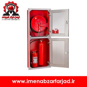 جعبه درب قاب استیل دوطبقه (هوزریل-2 کپسول)