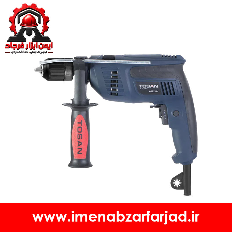 دریل چکشی 13 میلی‌متر 750 وات اتوماتیک توسن مدل 0022DA