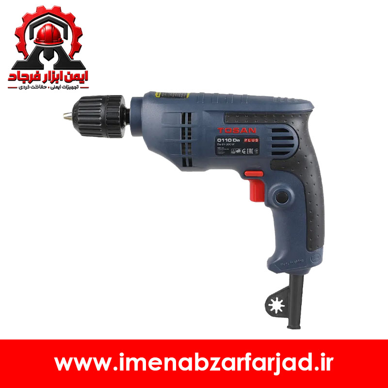 دریل 6 میلی‌متر 300 وات اتوماتیک توسن سری پلاس مدل 0110DA
