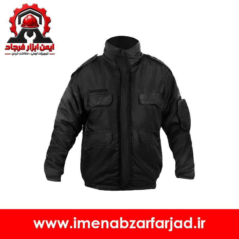 کاپشن نگهبانی مردانه طرح پلیسی