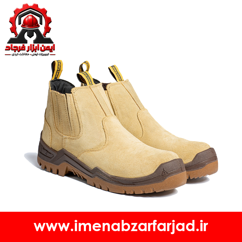 کفش ایمنی ساق بلند ساتر مدل جگوار خاکی