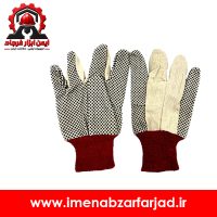 دستکش ایمنی کتان خالدار ۱۴ اونس
