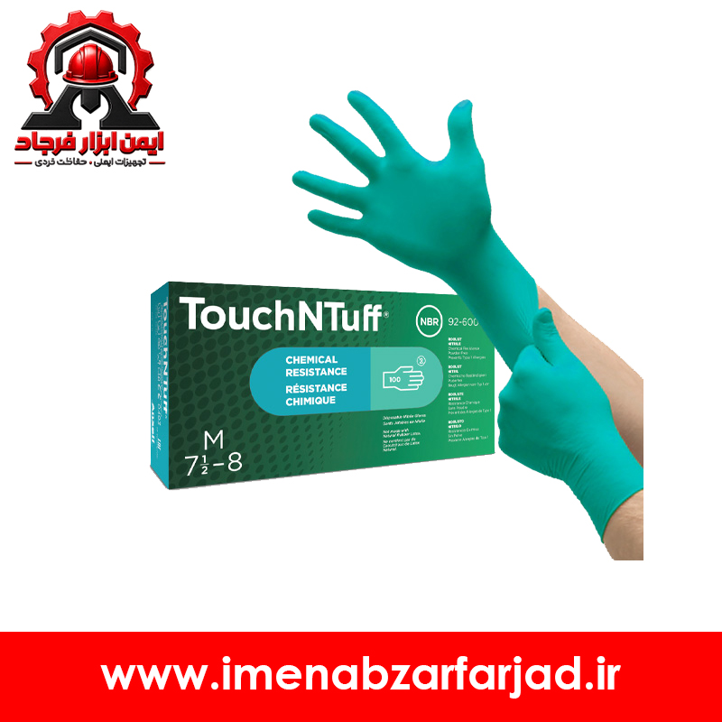دستکش نیتریل انسل مدل Touch N tuff 92-600
