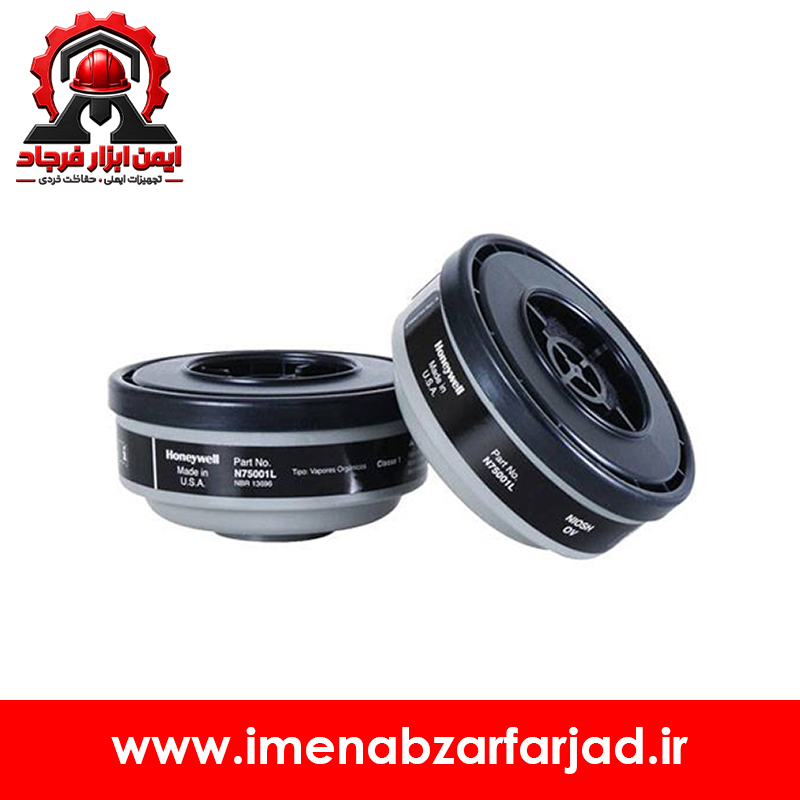 فیلتر ماسک هانیول (نورث) نوار مشکی مدل 75001L