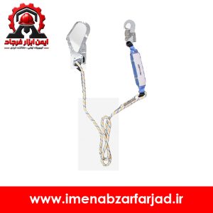 طناب رابط LB101 ABM تک شاخه ضد شوک با دوسرقلاب